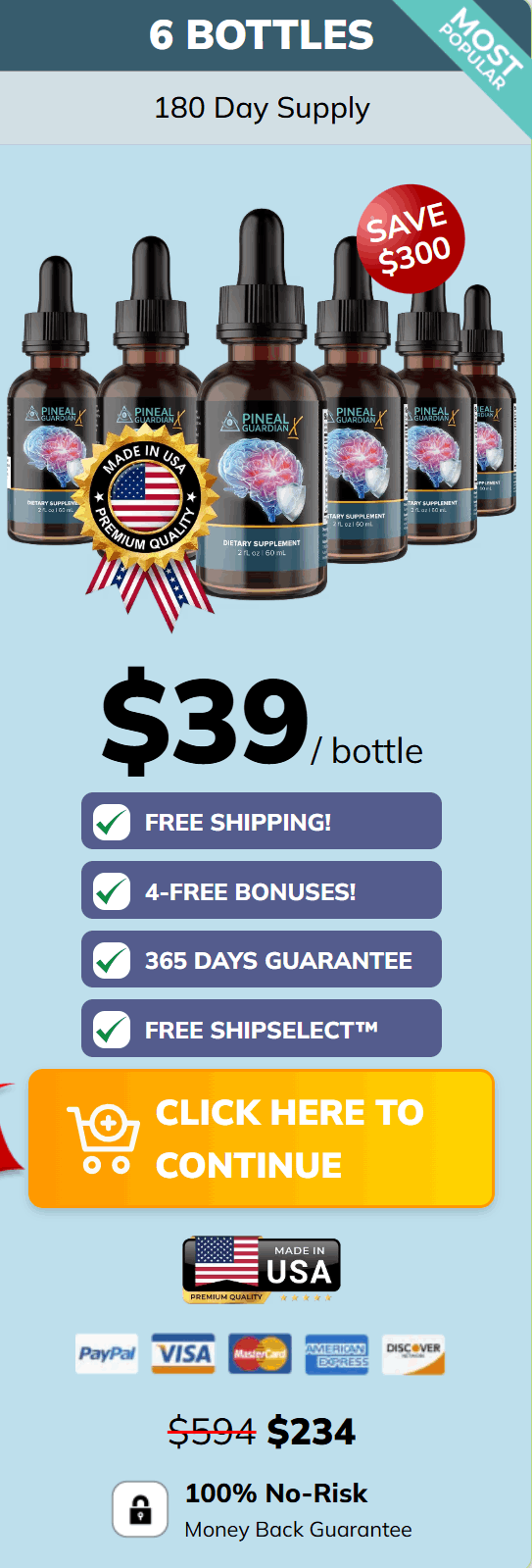 Pineal Guardian price 6 bottle